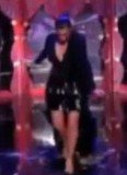 Kim Kardashian slipped up as she walked onstage at the MTV EMA's