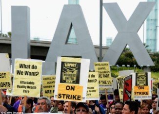 LAX employees are threatening to strike over being denied healthcare on Thanksgiving eve