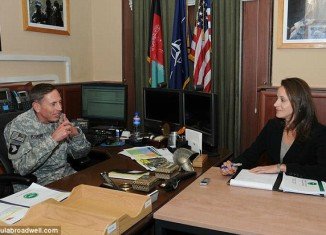 Paula Broadwell, who researched the book All In for three years, had extensive access to David Petraeus in Afghanistan