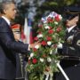 Veterans Day 2012: Barack Obama lays a wreath at the Tomb of the Unknowns at Arlington National Cemetery