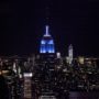 Empire State Building bathed in blue light to mark Barack Obama’s victory