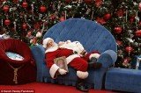 A friendly shopping mall Santa helped Sarah Pasley to lull her baby boy back to sleep during a visit to the Boise Towne Square mall last year