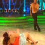 Robin Windsor struggles to lift Lisa Riley during Strictly Come Dancing semi-final