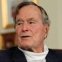 George H.W. Bush in intensive care with fever