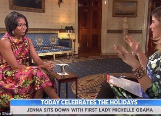 Jenna Bush and Michelle Obama compare notes on Christmas at the White House