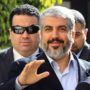 Khaled Meshaal, exiled Hamas political leader, in his first visit to Gaza Strip