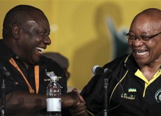 South Africa’s President Jacob Zuma has been re-elected as leader of country’s governing African National Congress