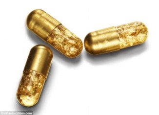 The 24kt gold pill promises to turn your innermost parts into chambers of wealth