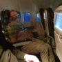 Drunken passenger taped to his seat during flight to New York after ranting the plane was going to crash