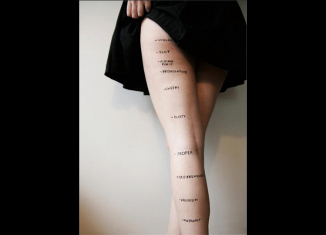 Artist Rosea Lake has sparked a debate about what women's skirt lengths say about the wearer