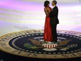 Barack Obama made an emotional tribute to First Lady Michelle Obama last night as they danced at the inauguration balls to celebrate the beginning of his second term