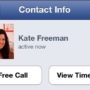 Facebook allows free calling on iPhone