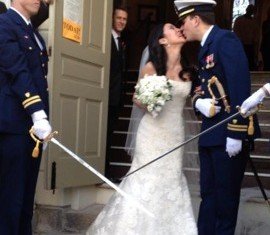 Michelle Kwan and Clay Pell have married in Rhode Island