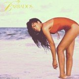Rihanna uploaded an image of herself taken from her tourism campaign for the island of Barbados