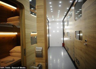 Sleepbox Hotel, located in the centre of Moscow, Russia, is the first capsule hotel to open in the city
