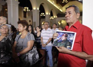 Venezuela’s cabinet ministers got together to pray for the recovery of President Hugo Chavez, who is in Cuba recovering from cancer operation