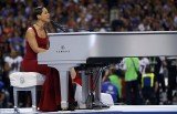Alicia Keys delivered an all-new version of the Star Spangled Banner before super Bowl kick off in New Orleans