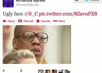 Amanda Bynes branded Jay-Z “ugly face” on her Twitter page