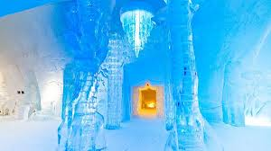 Hôtel de Glace in Quebec, Canada, is a palatial building constructed entirely out of ice (Photo Xavier Dachez)