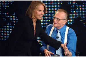 Katie Couric has admitted to dating talk show legend Larry King during Jimmy Kimmel Live