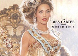 Live Nation’s site put up a promotional poster for Beyonce's not-yet-announced world tour dubbed “The Mrs. Carter Show”
