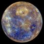 Mercury color map acquired by Messenger probe