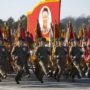 Kim Jong-il 70th birthday celebrated in North Korea with military parade and flowers