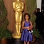Quvenzhané Wallis: Youngest ever Oscar nominee acts up at the 85th Academy Awards Nominations Luncheon
