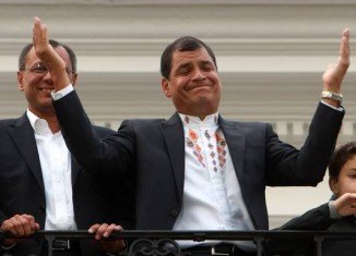 Rafael Correa has been re-elected for a third term as Ecuador's president with more than 50 percent of the vote