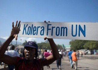 The UN has formally rejected compensation claims by victims of a cholera outbreak in Haiti that has killed almost 8,000 people
