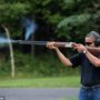 Barack Obama skeet-shooting photo released amid gun control row