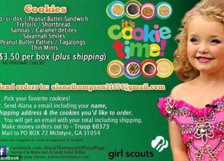 Honey Boo Boo was banned from flogging girl scout cookies on her massively popular Facebook page by the scout organization itself