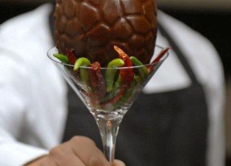 India Dining restaurant used a ghost chili, a scotch bonnet and a habanera in the world’s hottest Easter egg, which is up to 10 times hotter than a vindaloo