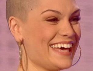 Jessie J showed off her newly shaved head on Friday night's Comic Relief show