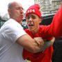 Justin Bieber in foul-mouthed rant with a photographer outside London hotel
