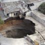 How are sinkholes formed?