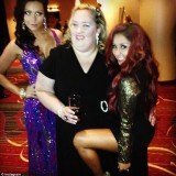 Snooki and JWoww couldn’t help but get close to cuddly reality rival Mama June of Here Comes Honey Boo Boo fame on Saturday as they attended the GLAAD Media Awards