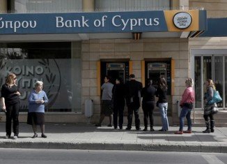 Yiannis Kypri, chief executive of Bank of Cyprus, the biggest bank in the country, has been ousted by the central bank