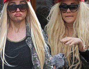 Amanda Bynes has changed her outrageous hair extensions which covered up her shaved head