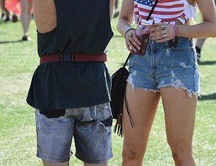 Ireland Baldwin was joined by her boyfriend Slater Trout at Coachella festival