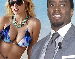 Kate Upton was apparently spotted kissing P Diddy at Miami Beach nightspot Club LIV