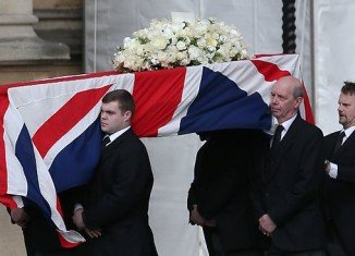 Margaret Thatcher's coffin will travel from Westminster and be taken in procession through central London for the funeral at St Paul's Cathedral