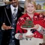 How Martha Stewart and Snoop Dogg baked green Christmas-themed brownies