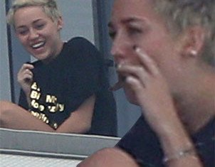 Miley Cyrus sparked concerns once again when she was pictured enjoying what appeared to be a hand-rolled cigarette on her hotel balcony