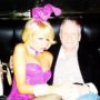 Paris Hilton at Playboy annual egg hunt with Hugh Hefner