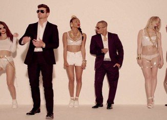 Robin Thicke's music video for Blurred Lines has been branded too hot for YouTube and has been banned from the website