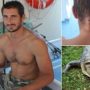 Yoann Galeran escapes head-seizing crocodile in Australia