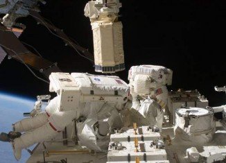 Chris Cassidy and Tom Marshburn are carrying out an emergency spacewalk to fix a leak of ammonia from the ISS's cooling system