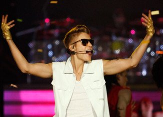 Justin Bieber was attacked by a male fan during a piano performance on Dubai stage on Sunday