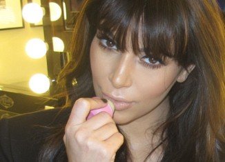 Kim Kardashian posted a series of the glamorous images online